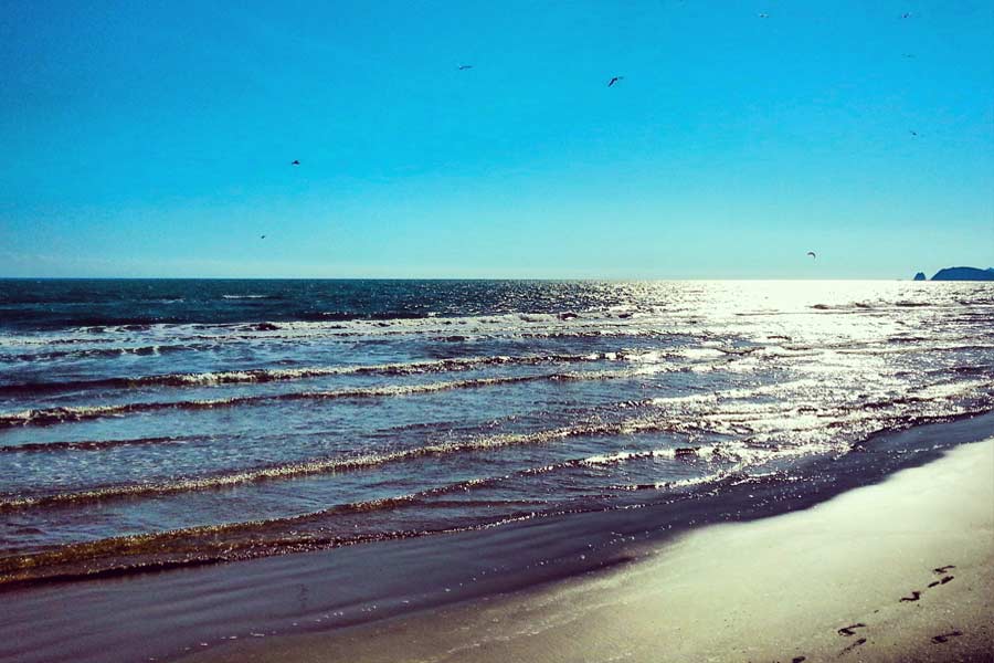 spiaggia vieste inverno